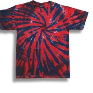 Patriotic Dip Twister Tie Dye T Shirt 1