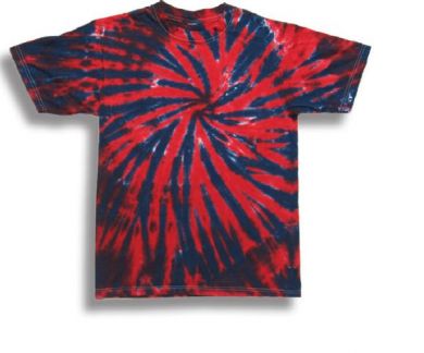 Patriotic Dip Twister Tie Dye T Shirt 1