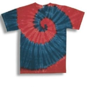 Patriotic Spiral Tie Dye T Shirt