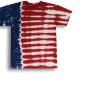 Patriotic American Flag Tie Dye T Shirt