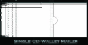 CD Cardboard Wallet Mailer