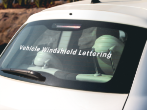 custom car windshield sticker lettering