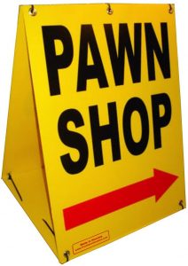 temporary a frame sign