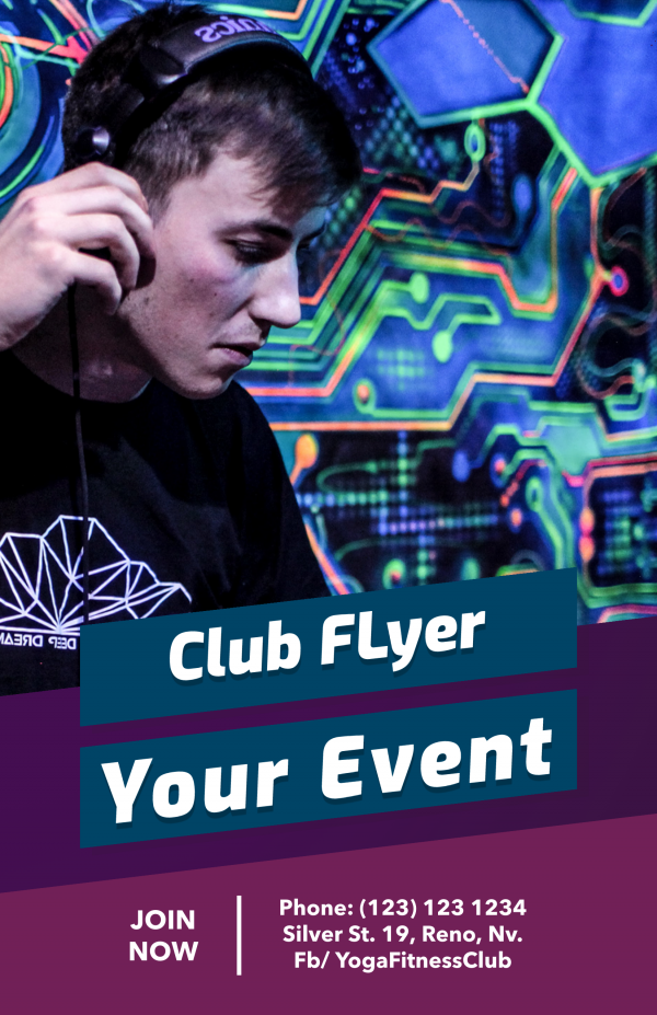 club flyer example